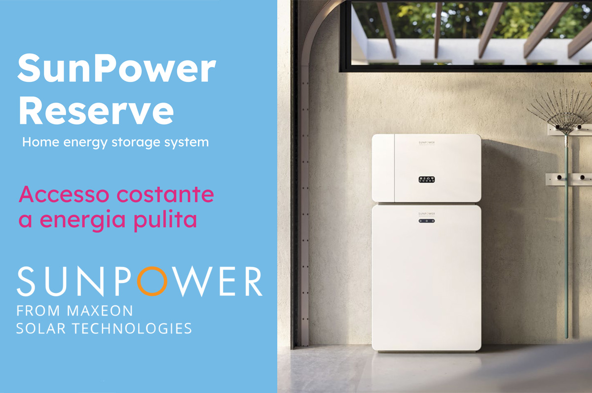 SunPower Reserve: batteria di accumulo per l'energia solare