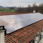 Pannelli solari SunPower Maxeon 3 installati in impianto fotovoltaico aziendale presso Hotel Ristorante Il Corazziere a Merono (CO)