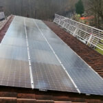 Pannelli solari SunPower Maxeon 3 installati in impianto fotovoltaico aziendale presso Hotel Ristorante Il Corazziere a Merono (CO)