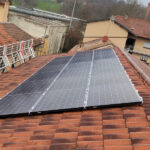 Pannelli solari SunPower Maxeon 3 installati in impianto fotovoltaico aziendale presso Hotel Ristorante Il Corazziere a Merono (CO)