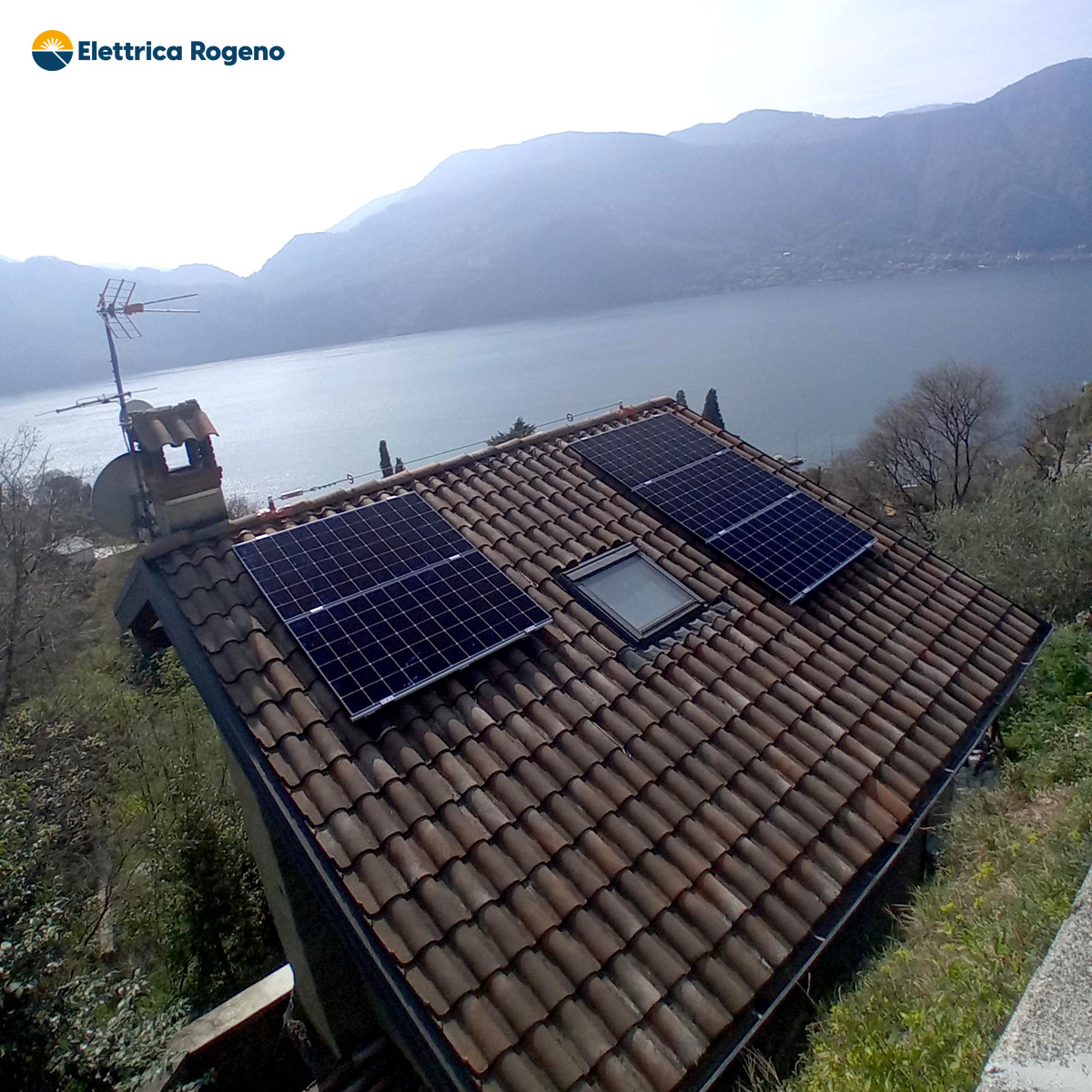 Pannelli solari SunPower MAXEON 6 AC 435WP installati in impianto fotovoltaico privato ad Abbadia Lariana (LC)