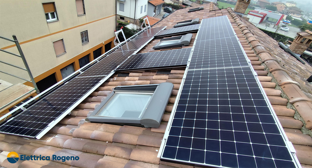 Pannelli solari Maxeon 3 installati in impianto fotovoltaico privato a Lurate Caccivio (CO)