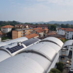 Pannelli solari SunPower in impianto fotovoltaico aziendale a Brenna (CO)