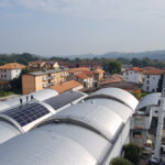 Pannelli solari SunPower in impianto fotovoltaico aziendale a Brenna (CO)