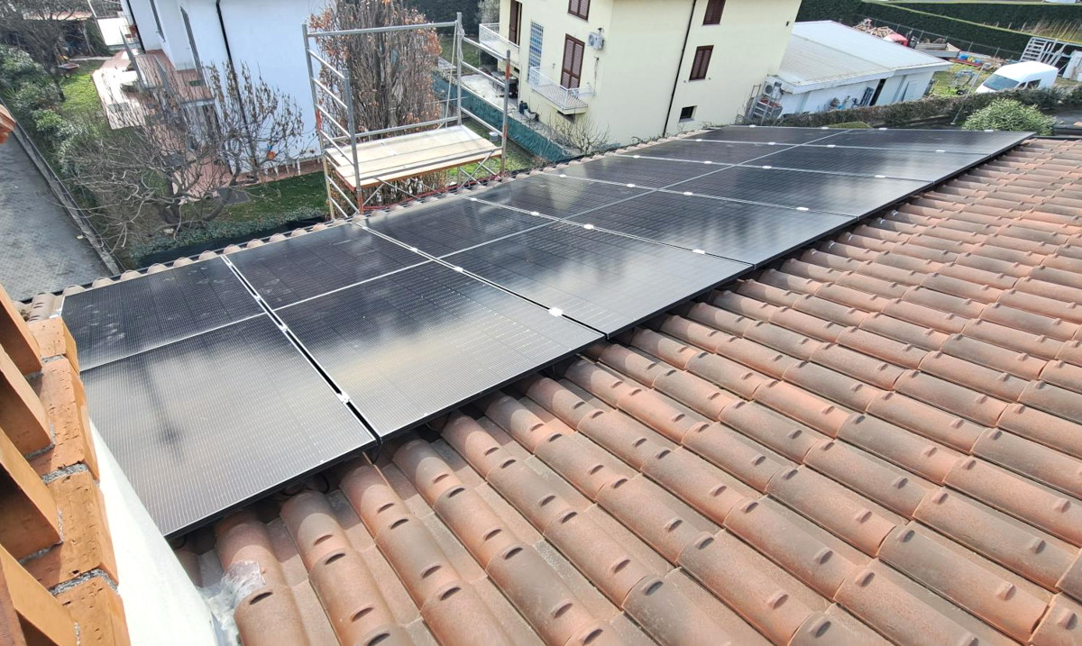 Pannelli fotovoltaici SunPower in impianto fotovoltaico a Missaglia (LC)