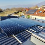 Pannelli solari di impianto fotovoltaico SunPower a Bulciago (LC)