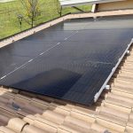 Pannelli solari di impianto fotovoltaico SunPower a Zanica (BG)