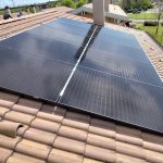 Pannelli solari di impianto fotovoltaico SunPower a Zanica (BG)