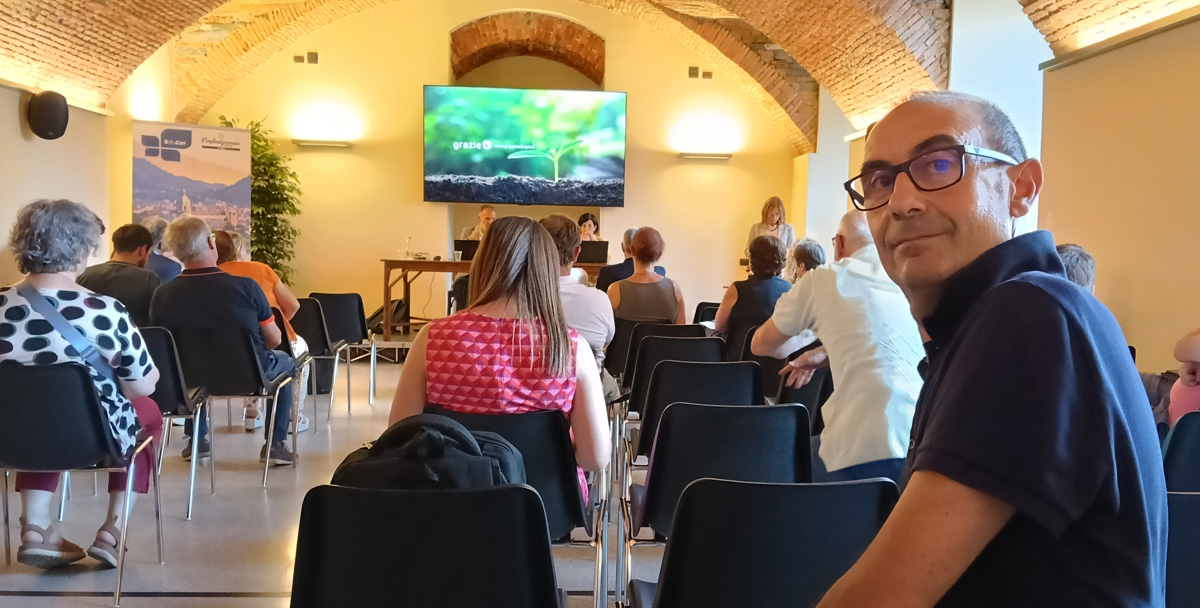 Mario Corti - Amministratore Delegato di Elettrica Rogeno - alla presentazione della CER So.CER a Como