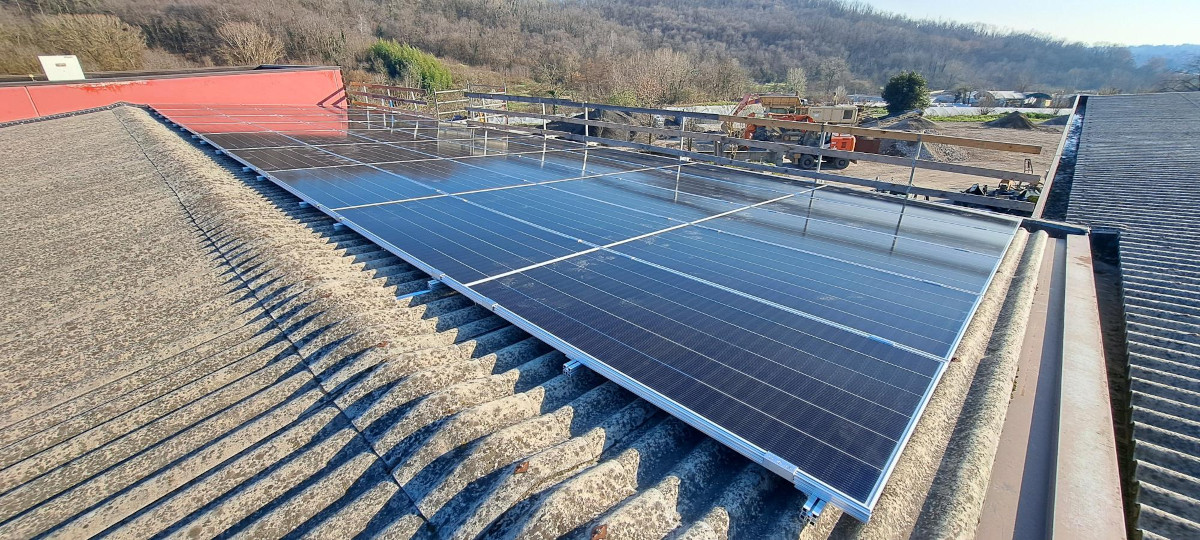 Pannelli solari di impianto fotovoltaico SunPower a Sirtori (LC)