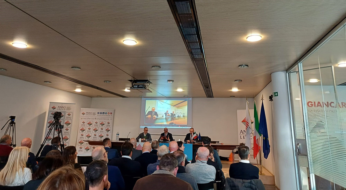 La sala del convegno sull'autoconsumo nella sede ANCE Lecco
