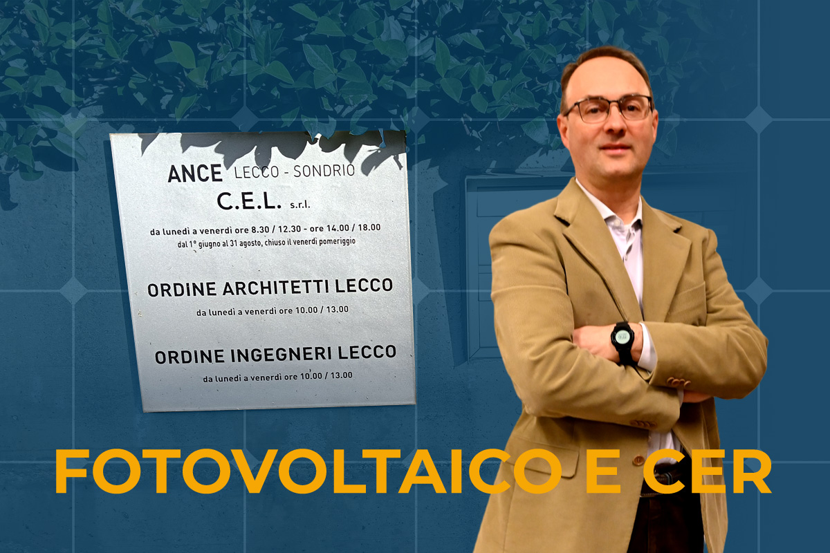 Cristian Malavasi relatore al seminario su impianti fotovoltaici e CER all'Ordine degli Ingegneri di Lecco