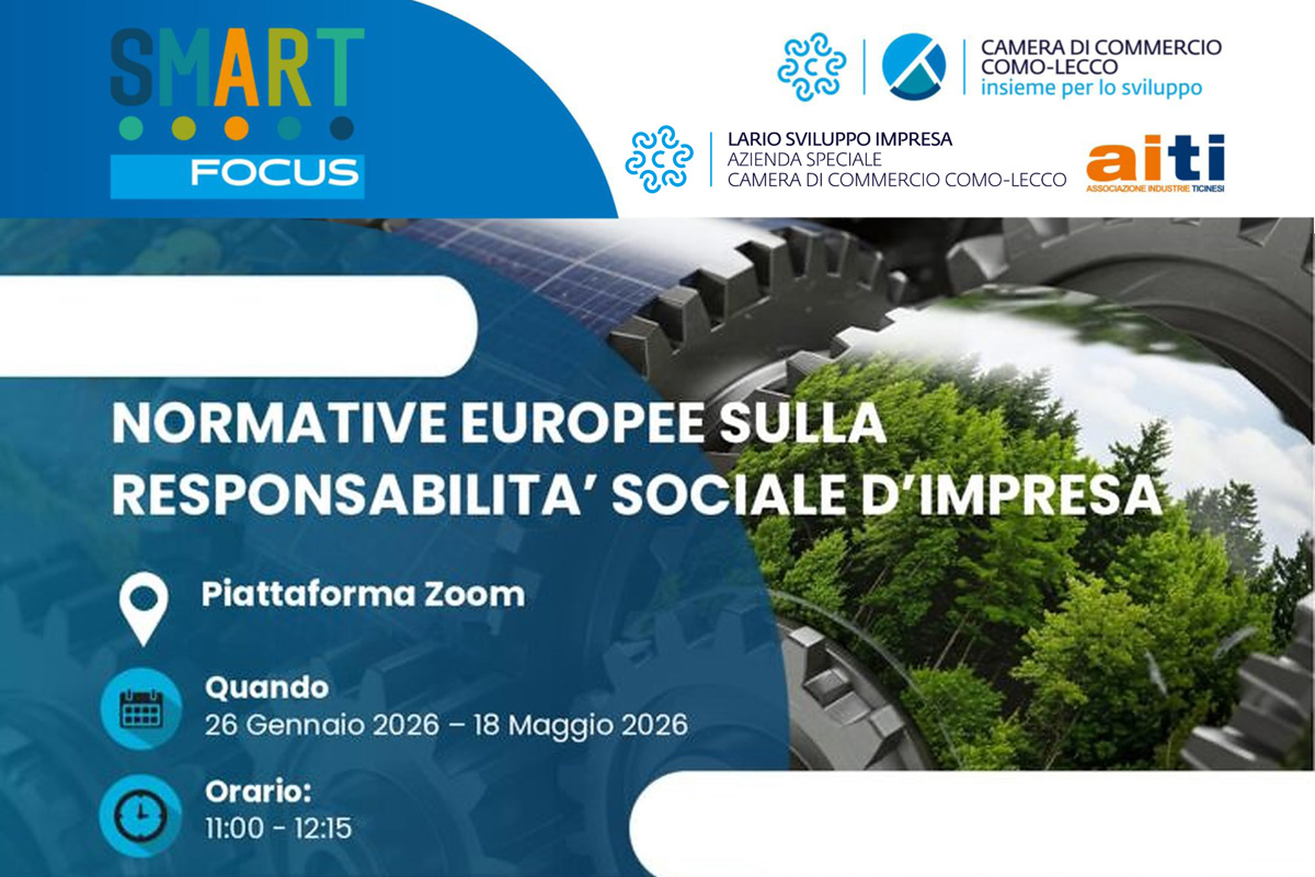 La copertina del ciclo di webinar Focus CSR 2026