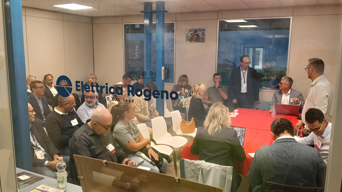 La seconda parte del coffee break per professionisti presso la sede di Elettrica Rogeno