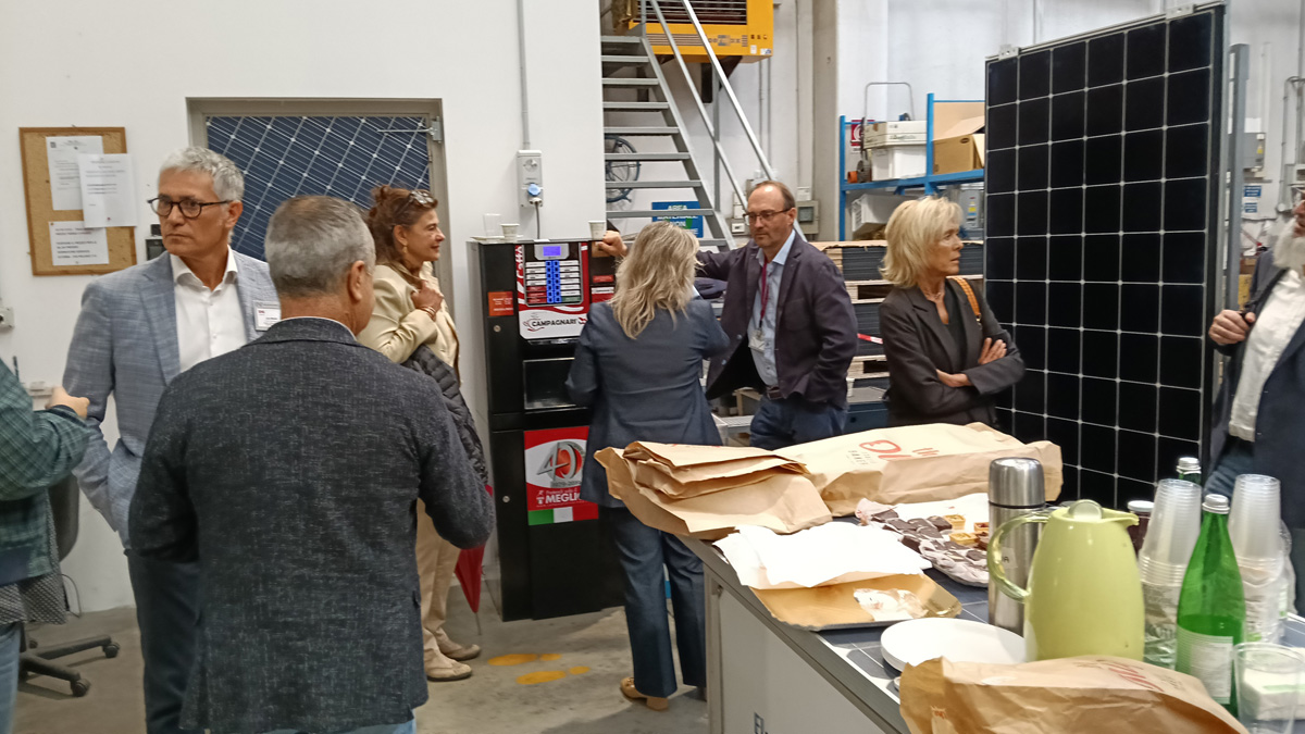 La seconda parte del coffee break per professionisti presso la sede di Elettrica Rogeno