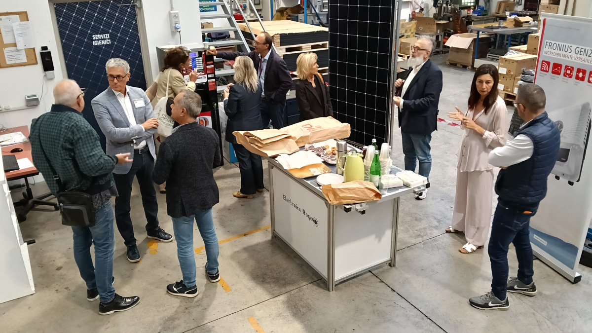 La seconda parte del coffee break per professionisti presso la sede di Elettrica Rogeno