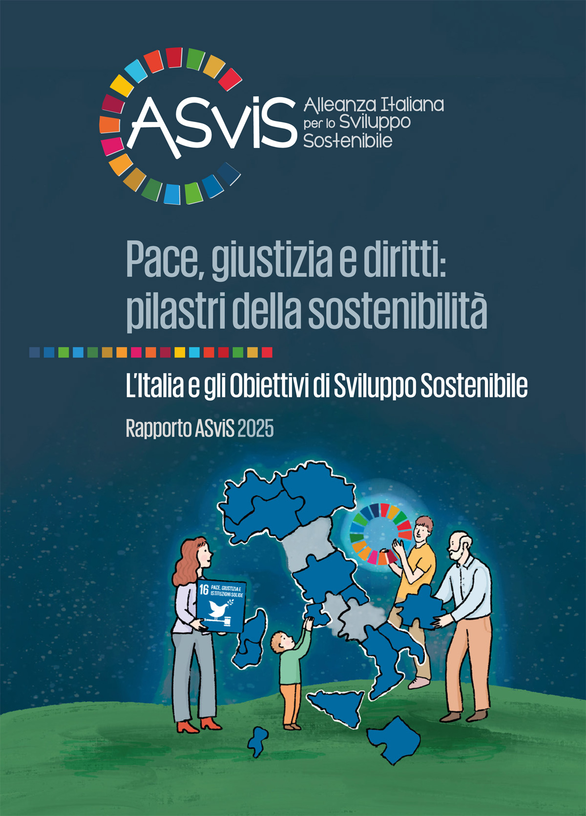 La copertina del decimo Rapporto di ASviS anno 2025