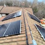 Pannelli solari di impianto fotovoltaico SunPower a Erba (CO)