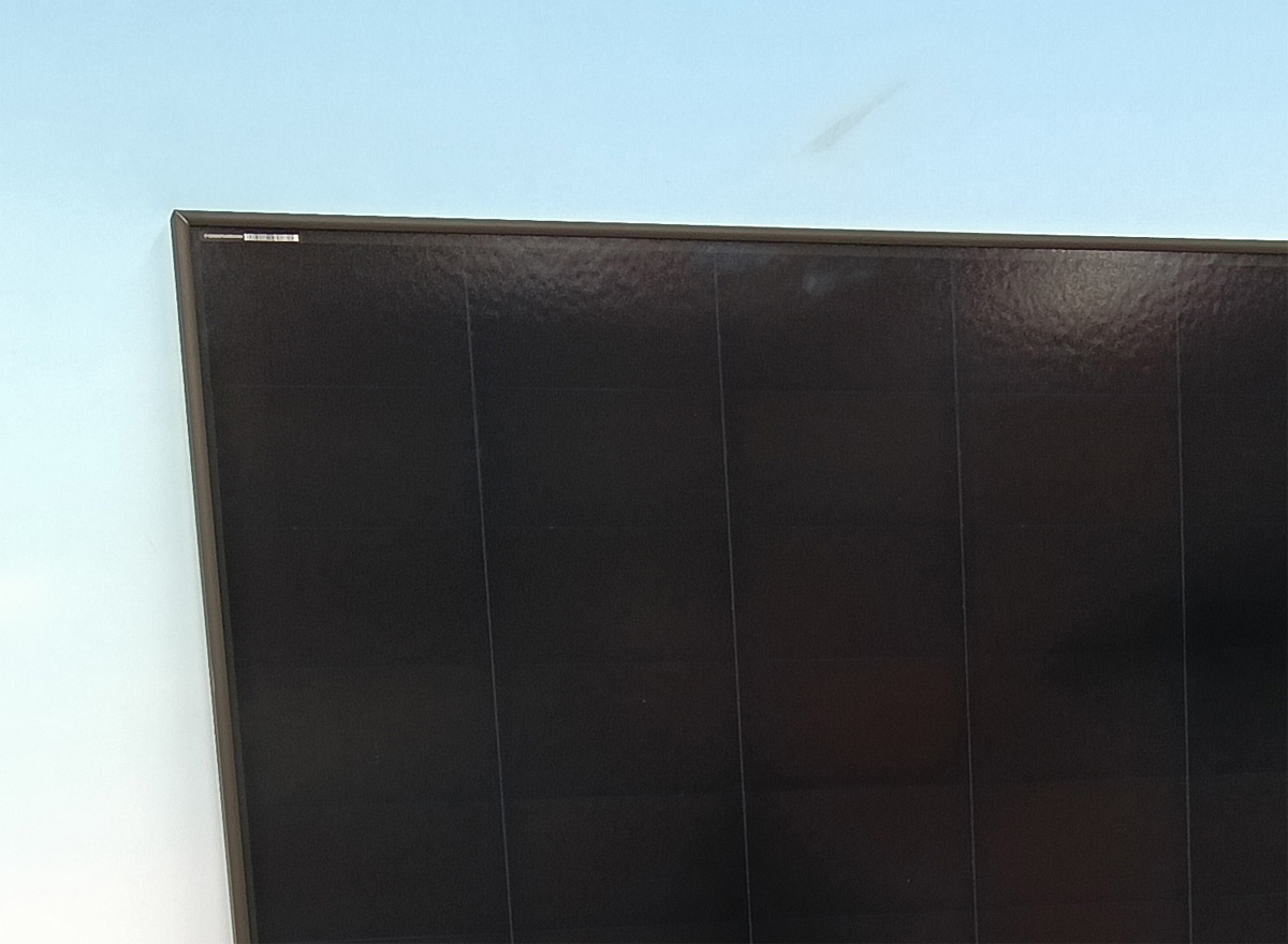 Un dettaglio del nuovo pannello fotovoltaico SunPower M Class
