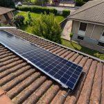 Pannelli solari di impianto fotovoltaico SunPower a Mariano Comense (CO)