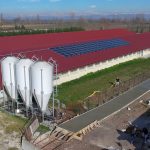 Pannelli fotovoltaici di impianto SunPower a Ostiano (CR)