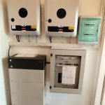 Inverter Fronius e batteria BYD di impianto fotovoltaico SunPower a Rezzago (CO)