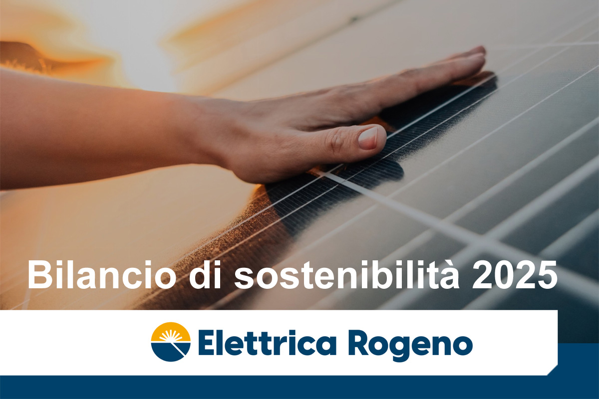 Copertina dell'approfondimento sul Bilancio di sostenibilità 2025 di Elettrica Rogeno