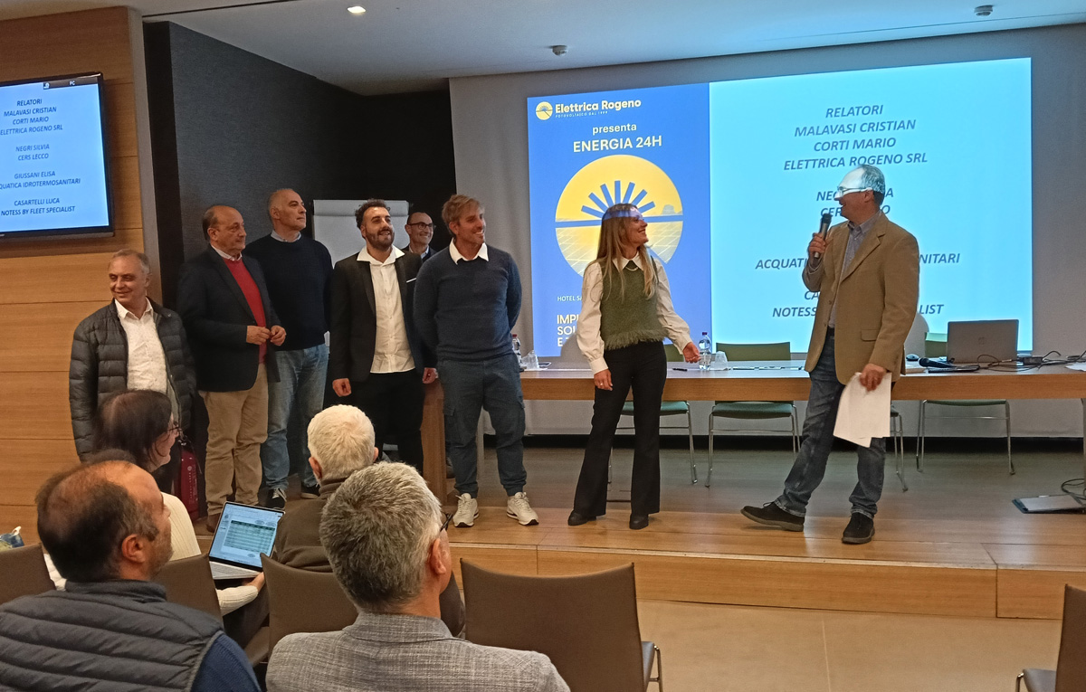 La presentazione dei membri dello staff di Elettrica Rogeno