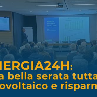 Energia24H: una serata tutta fotovoltaico e risparmio energetico con Elettrica Rogeno e suoi ospiti