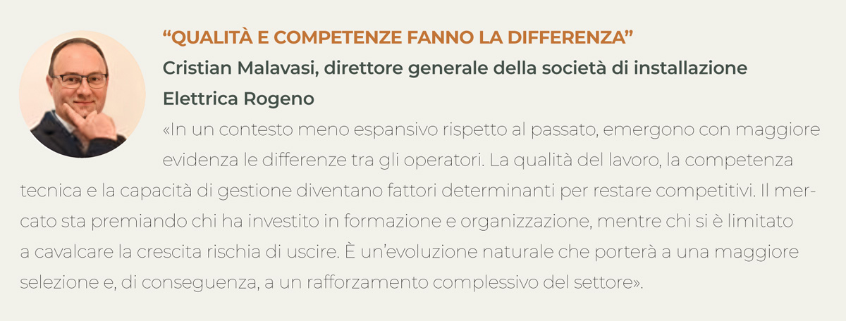 Una dichiarazione di Cristian Malavasi nell'articolo di SolareB2B
