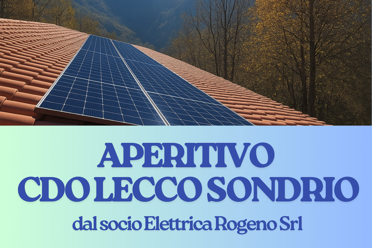 Compagnia delle Opere Lecco Sondrio e l'aperitivo dal socio Elettrica Rogeno