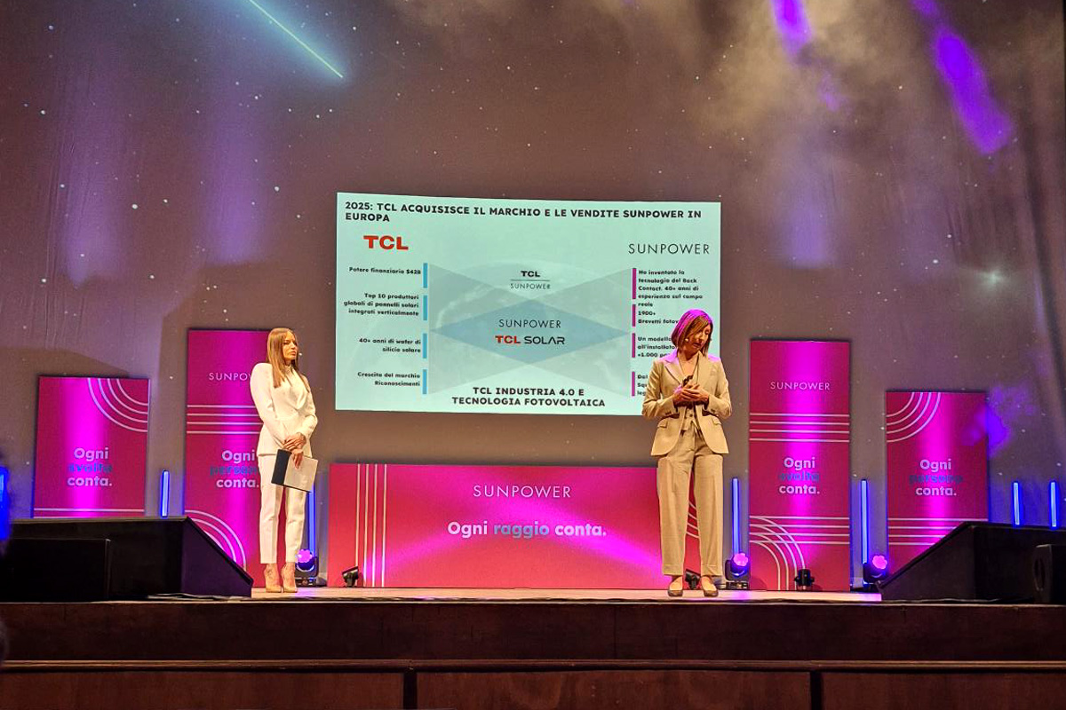 Un momento della SunPower Partner Conference 2026 al Teatro Sociale di Bergamo