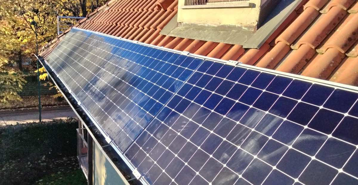 Pannelli SunPower Maxeon 7 455 Wp installati in impianto fotovoltaico domestico a Vimercate (MB)