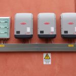 Inverter Fronius SYMO ADVANCED 20.0-3-M installati in impianto fotovoltaico aziendale a Missaglia (LC) presso Tessitura Fratelli Giussani SpA